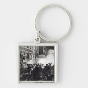 The Anarchist Riot in Chicago Key Ring