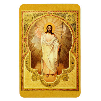 The Anastasis - Christ is risen! Icon Magnet