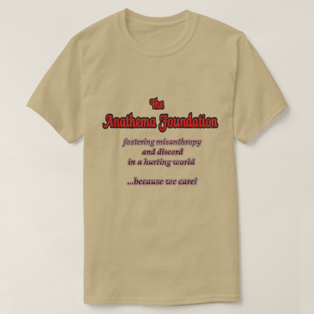 the anathema foundation T-Shirt (Design Front)