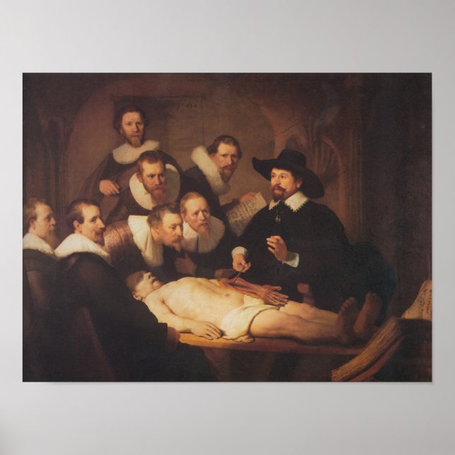The Anatomy Lecture Of Dr. Nicholaes Tulp Poster (Front)