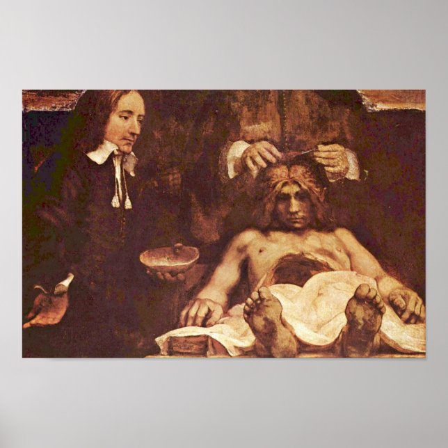 The Anatomy Lesson Of Dr. Joan Deyman. By Rembrand Poster (Front)
