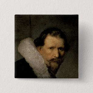 The Anatomy Lesson of Dr. Nicolaes Tulp, 1632 15 Cm Square Badge