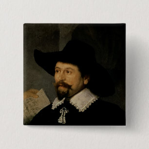 The Anatomy Lesson of Dr. Nicolaes Tulp, 1632 2 15 Cm Square Badge