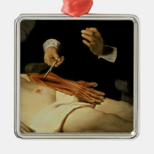 The Anatomy Lesson of Dr. Nicolaes Tulp, 1632 Metal Tree Decoration