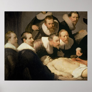 The Anatomy Lesson of Dr. Nicolaes Tulp, 1632 Poster