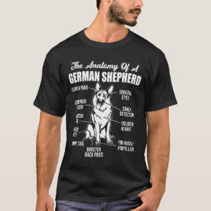 The Anatomy Of A German Shepherd Dog Dogs  Men Wom T-Shirt