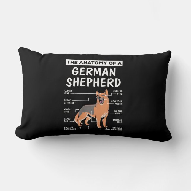 The Anatomy Of A German Shepherd Lumbar Cushion (Front)