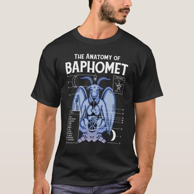 The Anatomy Of Baphomet Satanic Occult Horror Defi T-Shirt (Front)