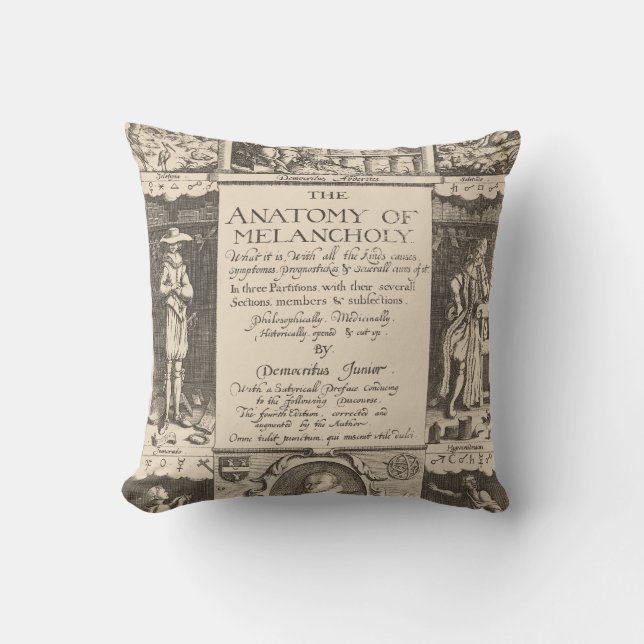 The Anatomy of Melancholy Cushion (Front)
