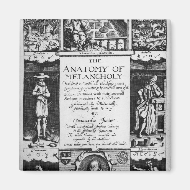 The Anatomy of Melancholy Magnet (Front)