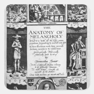 The Anatomy of Melancholy Square Sticker