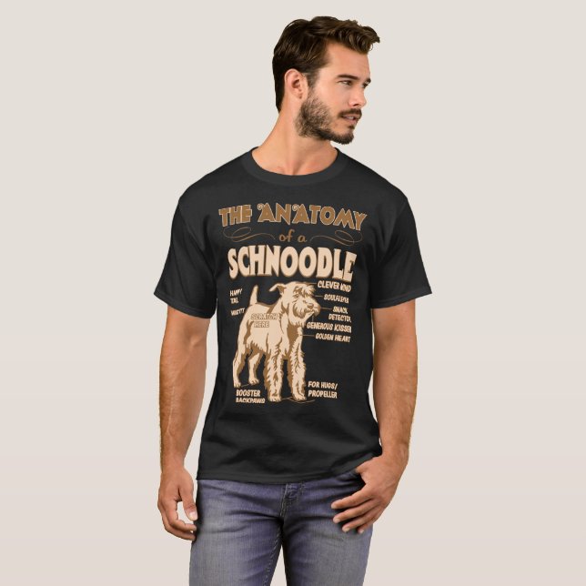 The Anatomy Of Schnoodle Pet Lovers Gift T-Shirt (Front Full)
