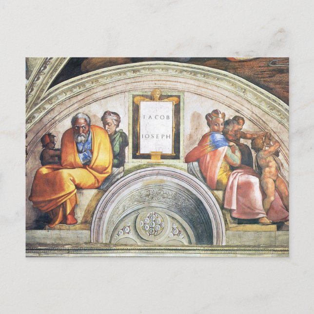 The Ancestors of Christ: Jacob, Joseph, 1512 Postcard (Front)