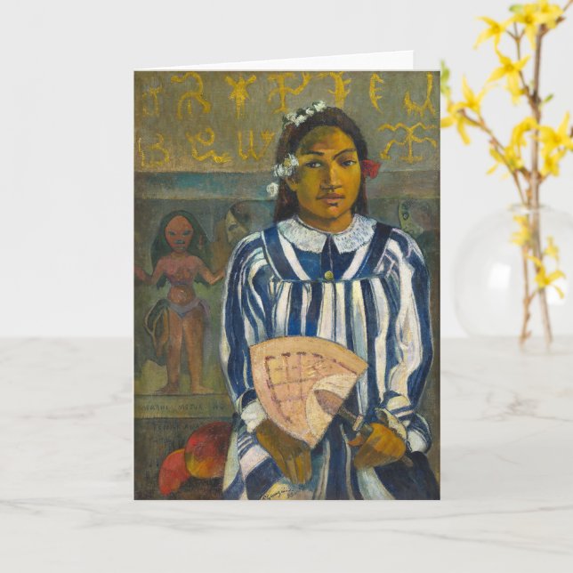 The Ancestors of Tehamana | Paul Gauguin | Card (Yellow Flower)