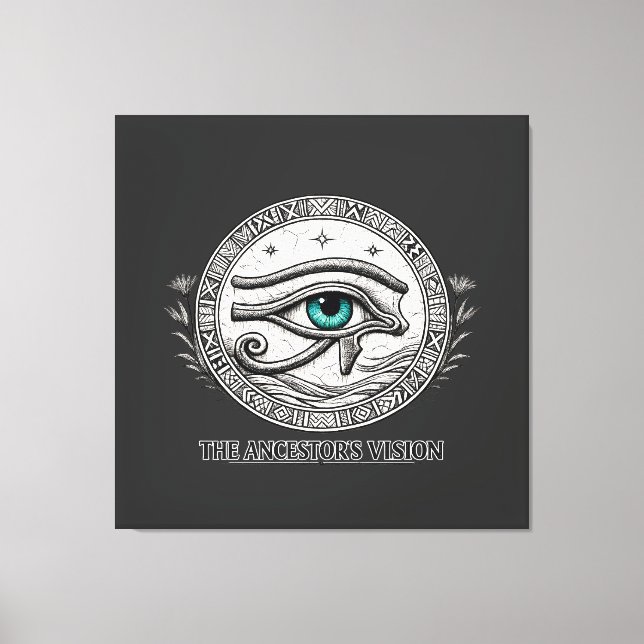 The Ancestor's Vision | Eye of Horus  Canvas Print (Front)