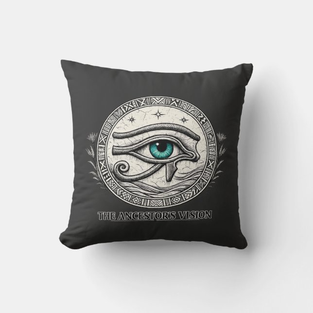 The Ancestor's Vision | Eye of Horus  Cushion (Front)