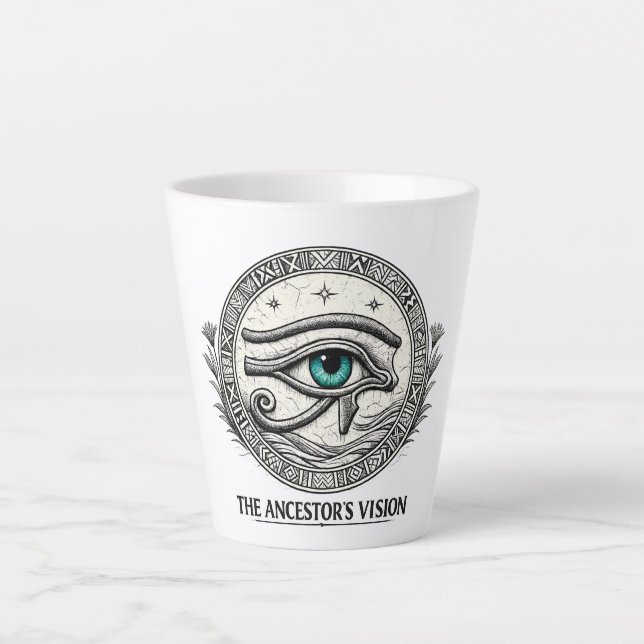 The Ancestor's Vision | Eye of Horus  Latte Mug (Front)