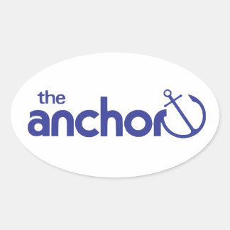 The Anchor Logo Oval Sticker
