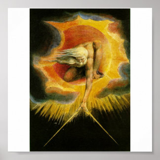 The Ancient of Days by William Blake Poster