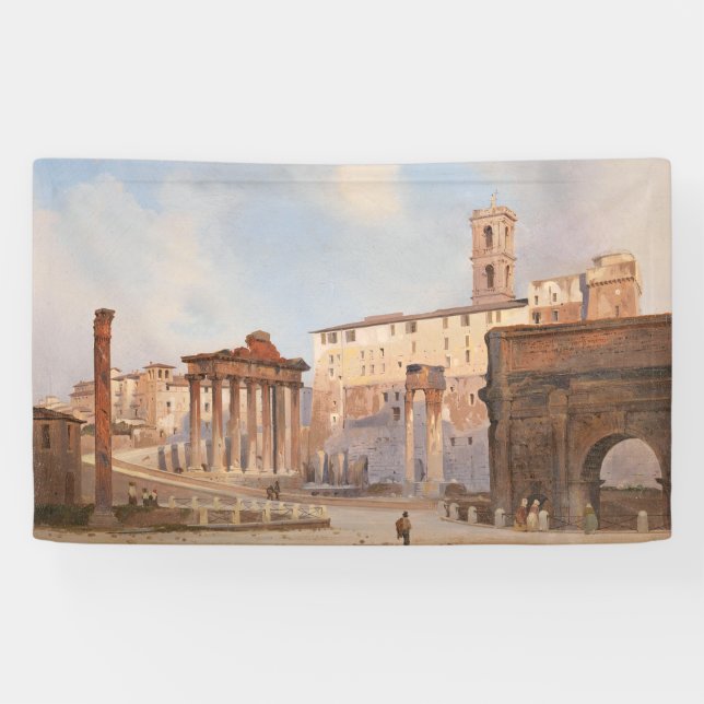 The Ancient Roman Forum (by Ippolito Caffi) Banner (Horizontal)
