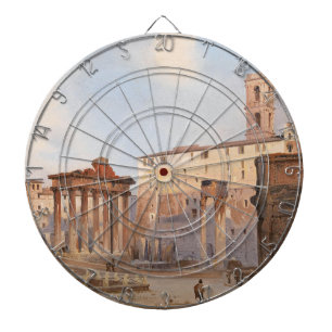 The Ancient Roman Forum (by Ippolito Caffi) Dartboard