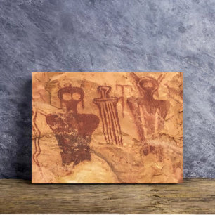 "The Ancients", Sego Canyon Utah Pictograph Canvas Print