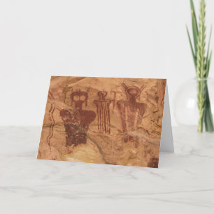 "The Ancients", Sego Canyon Utah Pictograph  Card