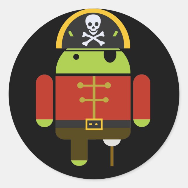 The Android Pirate Stickers (Front)