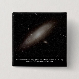 The Andromeda Galaxy (M31) 15 Cm Square Badge