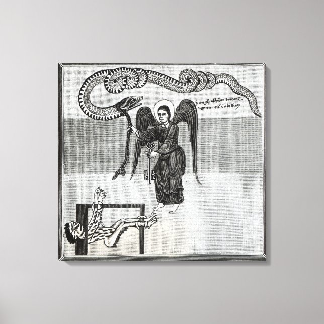 The Angel, holding the Keys of Hell Canvas Print (Front)