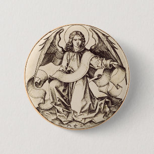 The Angel of Saint Matthew 6 Cm Round Badge