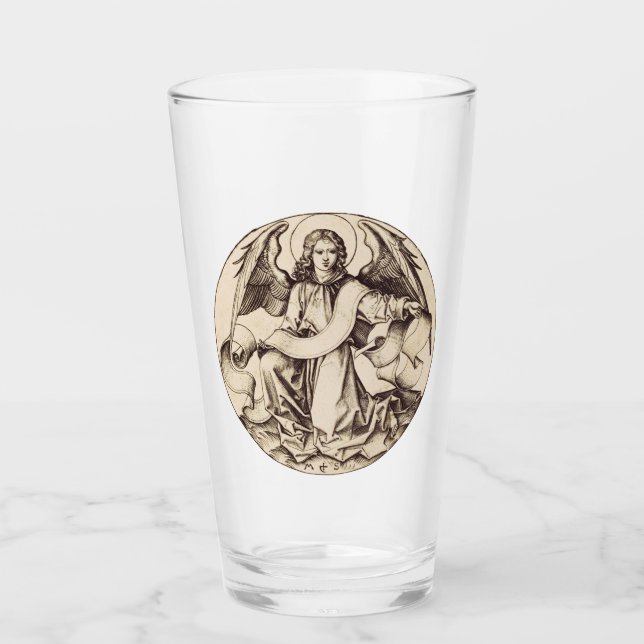 The Angel of Saint Matthew - Fine Art Symbol  Glass (Front)