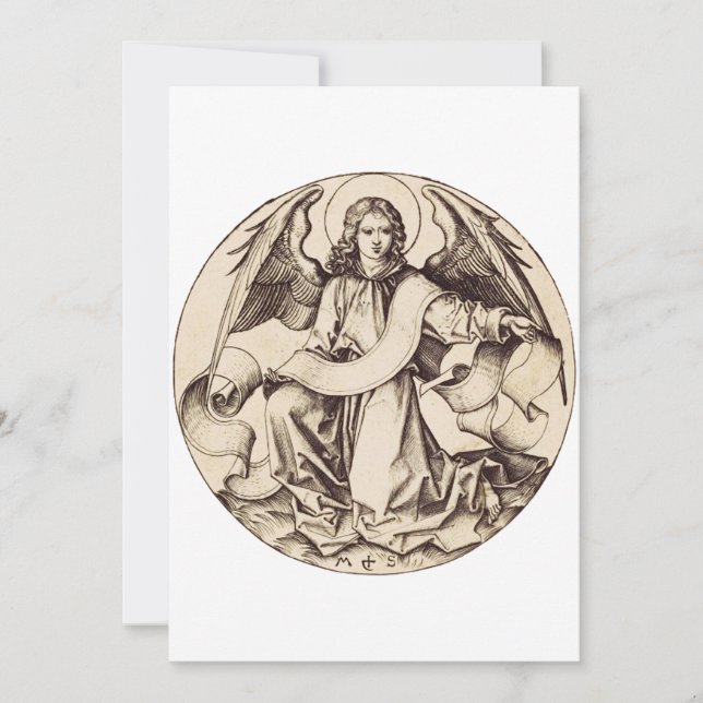 The Angel of Saint Matthew - Fine Art Symbol  Invitation (Front)