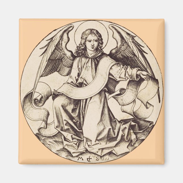 The Angel of Saint Matthew - Fine Art Symbol  Magnet (Front)