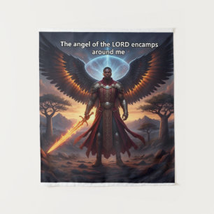 'The Angel of the LORD encamps around me' Tapestry