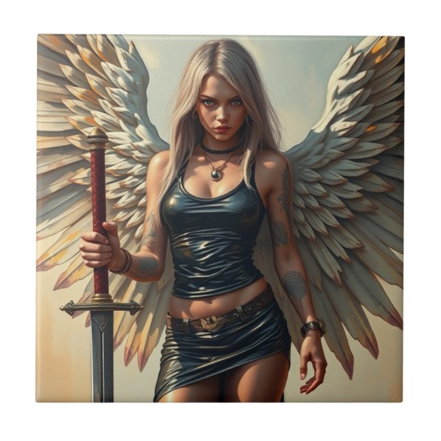The Angel of the Warrior Tile (Front)