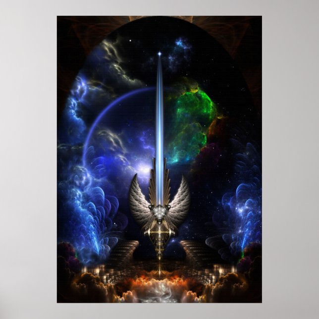 The Angel Wing Sword Of Arkledious Sp Brick Poster (Front)