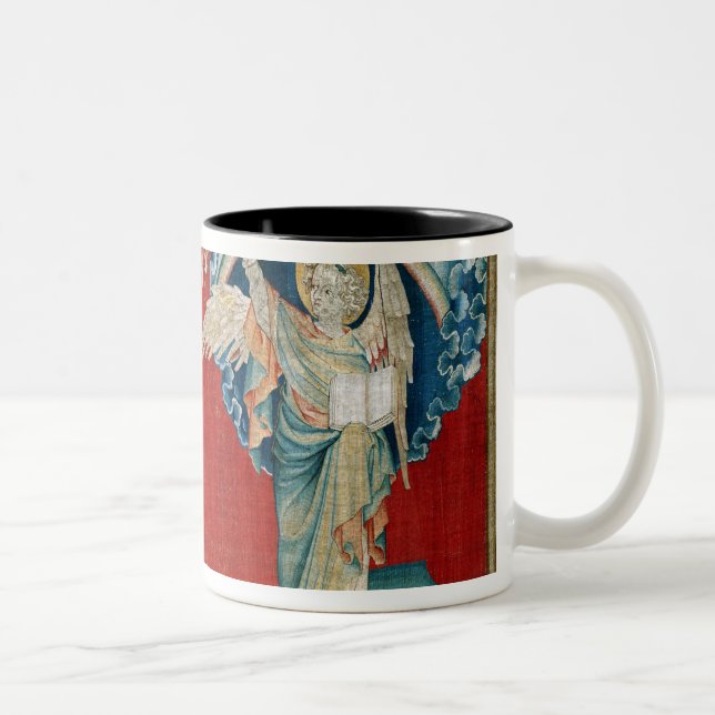 The Angel with an Open Book Two-Tone Coffee Mug (Right)