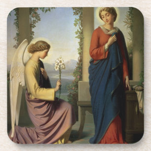 The Angelic Salutation, or The Annunciation, 1860 Coaster