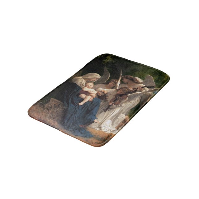 The Angels by William Adolphe Bouguereau Bath Mat (Angled)