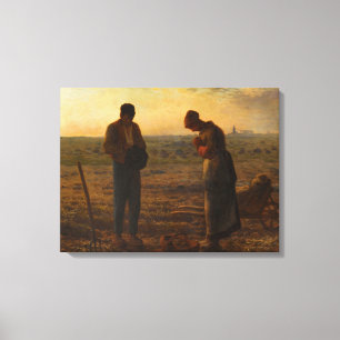 The Angelus, 1857-1859 by Jean-Francois Millet Canvas Print