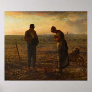 The Angelus by Jean-Francois Millet Poster