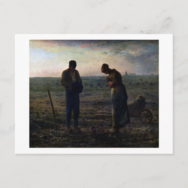 The Angelus, Jean-Francois Millet, 1857-1859 Postcard (Front)