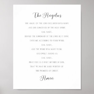 The Angelus Prayer Poster