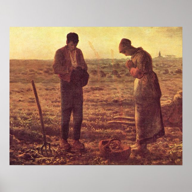 The Angelus Prayer The Annunciation Virgin Mary Poster (Front)