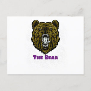 The Angry Brown Bear Postcard