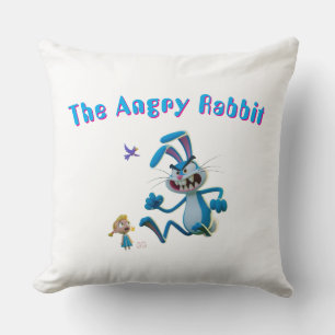 The angry rabbit cushion