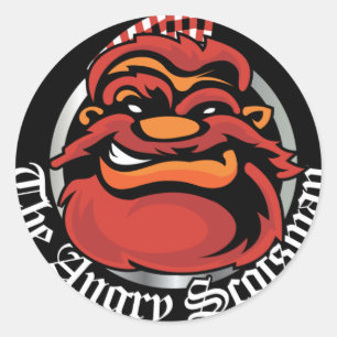 The Angry Scotsman Classic Round Sticker