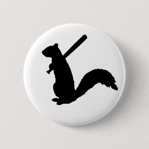 The Angry Squirrel 6 Cm Round Badge