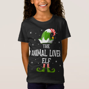 The Animal Lover Elf Family Matching Group Christm T-Shirt